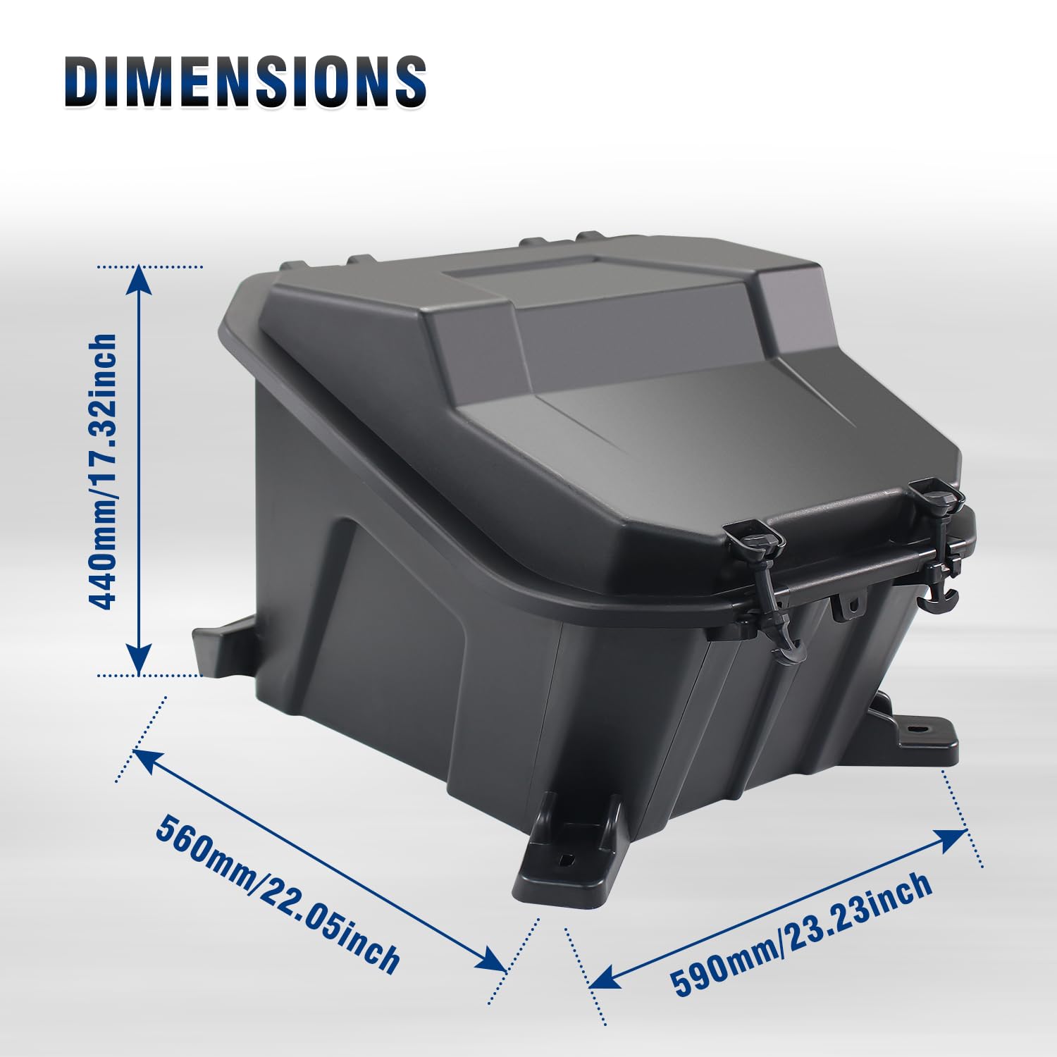 Amazon.com: CPOWACE Removable Rear Cargo Box 69 QT Storage Bin